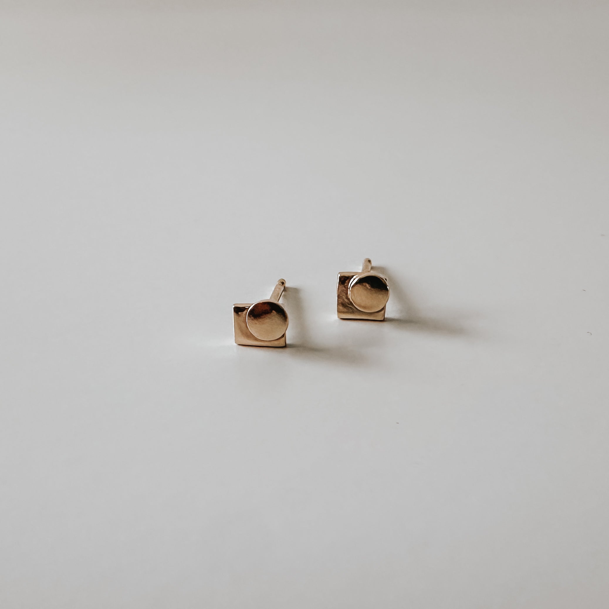 Abstract Shape Studs Solid Gold Sheena Marshall