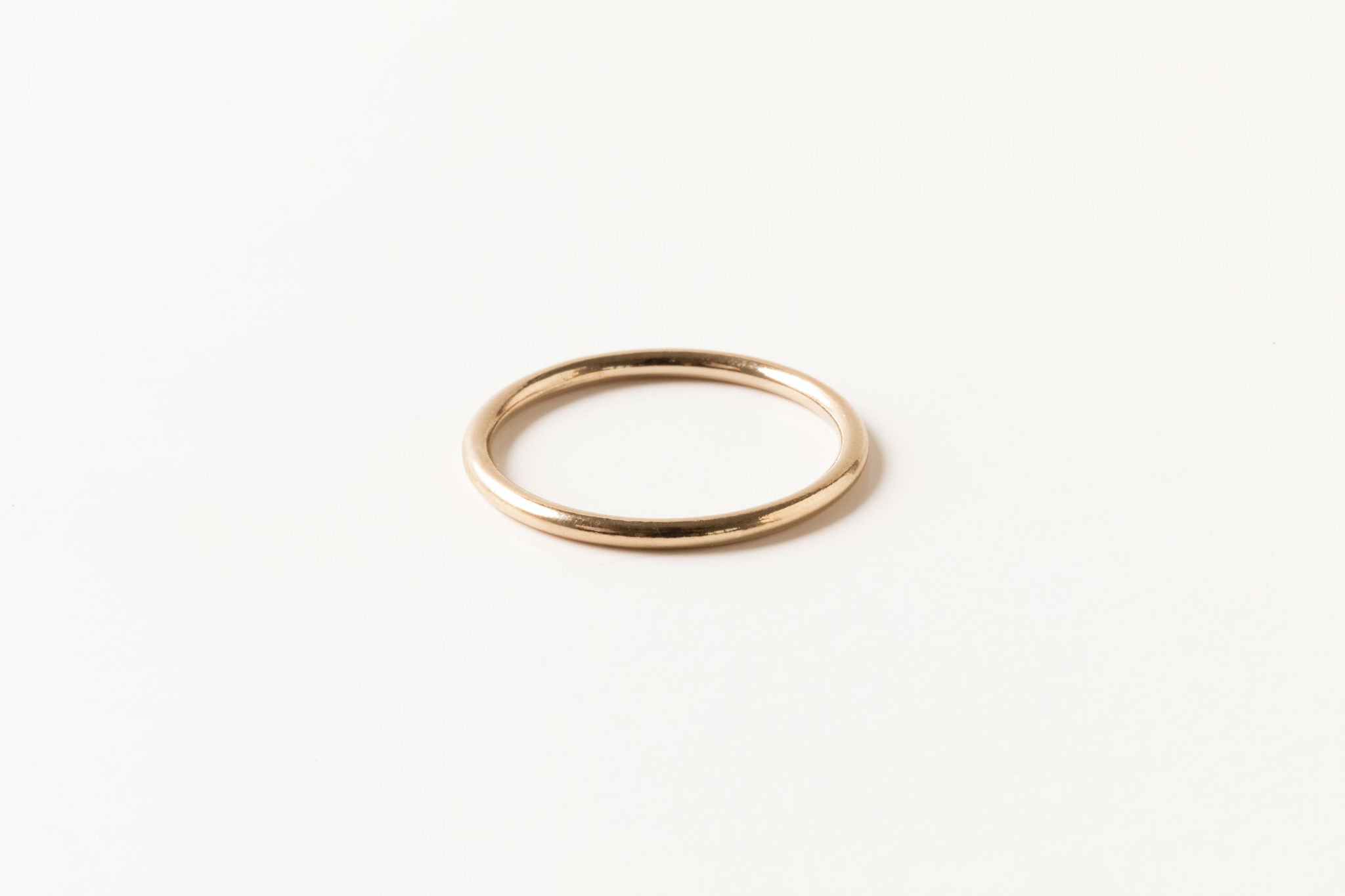 women's handmade gold band ring