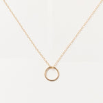 Dainty Gold Circle Necklace, Simple Eternity Necklace, Gold Karma Necklace, Open Circle Necklace, Gift for Her, Karma Choker, Gold necklace, Sheena Marshall Jewelry, Denver, Colorado
