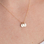 Tiny Initial Necklace • Gold Fill , Letter Name Dainty Layering Charm Necklace - Gift for Mom For Her Personalized Jewelry - Sheena Marshall Jewelry - Denver - Colorado