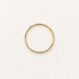 1mm Thin Round Band, Solid 14k Gold