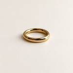 Solara Donut Band, Solid 14k Gold — front view