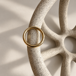 Solara Donut Band, Solid 14k Gold
