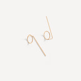 Eloise Threader Earrings, Gold Fill
