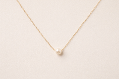 Grit Pearl Necklace | Gold Fill