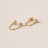 Hudson Stud Earrings, Gold Fill