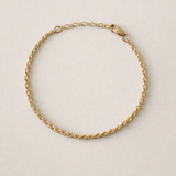 Marée Rope Bracelet, Gold Fill