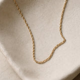 Marée Rope Necklace, Gold Fill