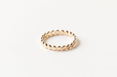 Flat Beaded Ring/ Gold Filled Ring/ 14k Gold Filled Stacking Ring/ Midi Rings/ Dainty Dot Ring/ Minimalist Ring/ Flat Dot Ring, Sheena Marshall Jewelry, Denver, Colorado