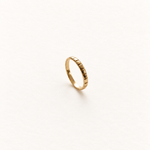 Notch Band, 14k Solid Gold