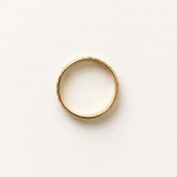 Notch Band, 14k Solid Gold — top view