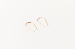 Open Hoop Arc Earrings | Dainty Threader Earrings | Arch Earrings | U Earrings | 14k Gold Filled | Staple Earrings | Bridesmaid Gift | Sheena Marshall Jewelry | Denver | Colorado