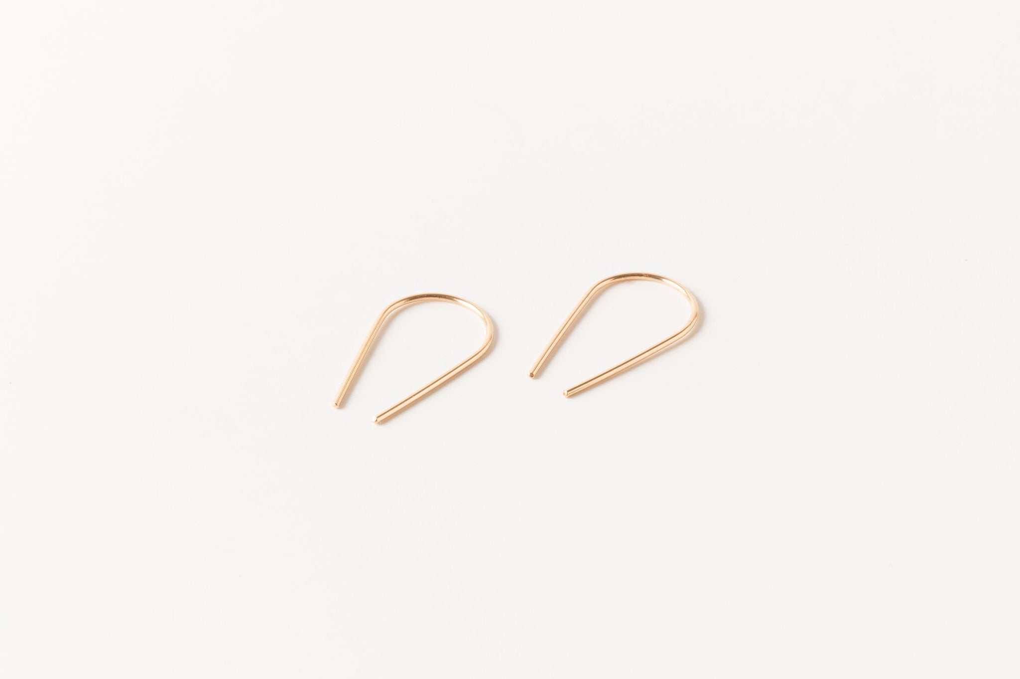 Open Hoop Arc Earrings | Dainty Threader Earrings | Arch Earrings | U Earrings | 14k Gold Filled | Staple Earrings | Bridesmaid Gift | Sheena Marshall Jewelry | Denver | Colorado