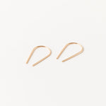 Open Hoop Arc Earrings | Dainty Threader Earrings | Arch Earrings | U Earrings | 14k Gold Filled | Staple Earrings | Bridesmaid Gift | Sheena Marshall Jewelry | Denver | Colorado
