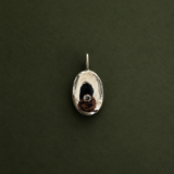Molten Form Pendant Necklace No. 2, Sterling Silver