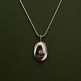 Molten Form Pendant Necklace No. 2, Sterling Silver
