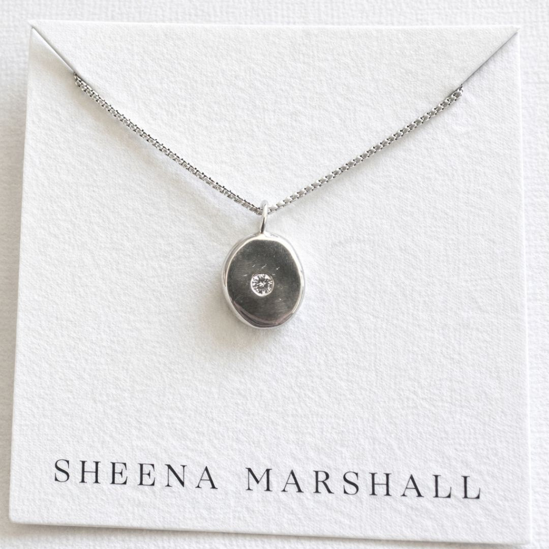 Molten Form Pendant Necklaces | Sterling Silver