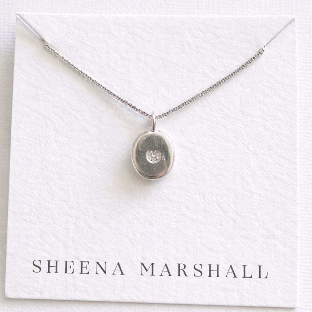 Molten Form Pendant Necklaces | Sterling Silver