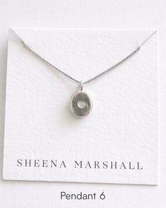 Molten Form Pendant Necklaces | Sterling Silver