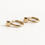 Rectangle Forma Hoops, 14k Solid Gold