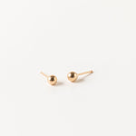 Gold Ball Earrings, Tiny Ball Studs, Gold Bead Earrings, Gold Bead Stud Earrings, Ball Stud Earrings, Tiny Ball Earrings, Tiny Gold Studs, Sheena Marshall Jewelry, Denver, Colorado