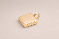 Forma Square Pendant Necklace | 14k Solid Gold