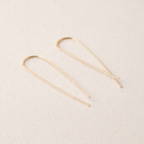 Telluride Long Threader Earrings, Gold Fill