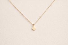 Tiny Letter Necklace | Gold Fill
