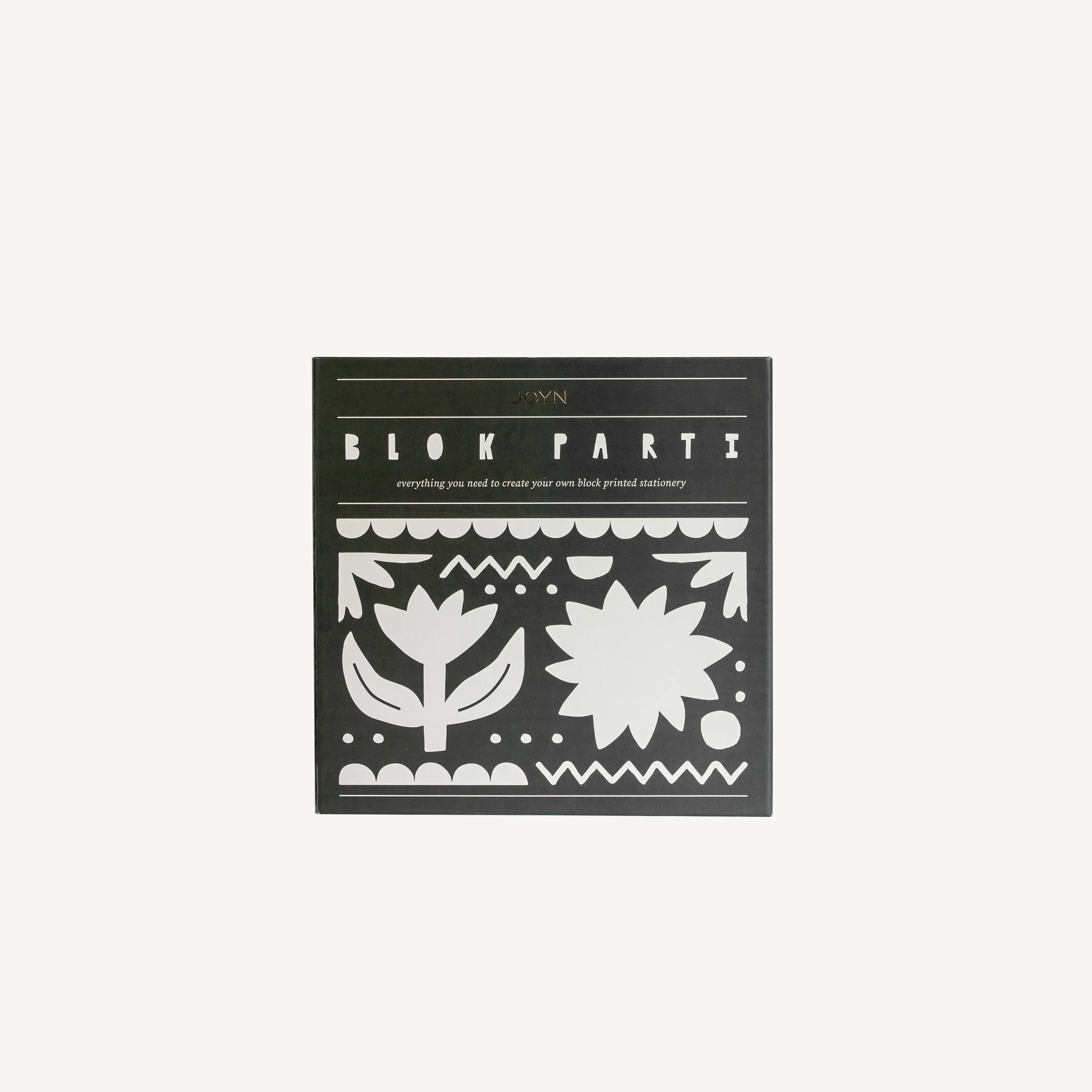 Block Printing Kit - Tulip Print Stationery Set — package front