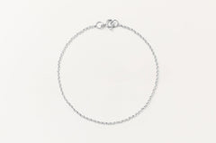 Delicate sterling silver chain bracelet by Sheena Marshall Jewelry, perfect for everyday layering and stacking.