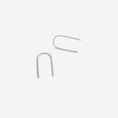 Esme Arch Threader Earrings in Sterling Silver, minimal threader design.