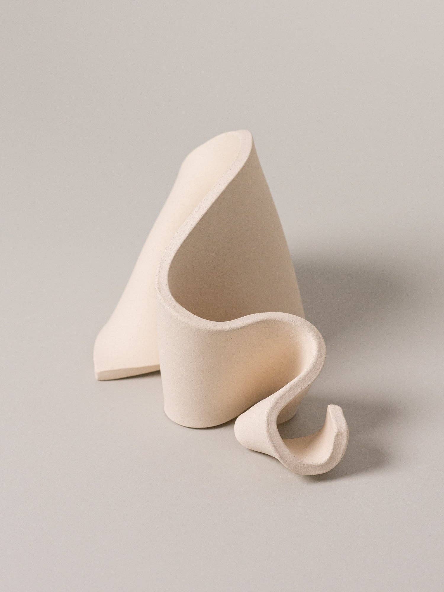 Furl Art Object, Bone — overhead view