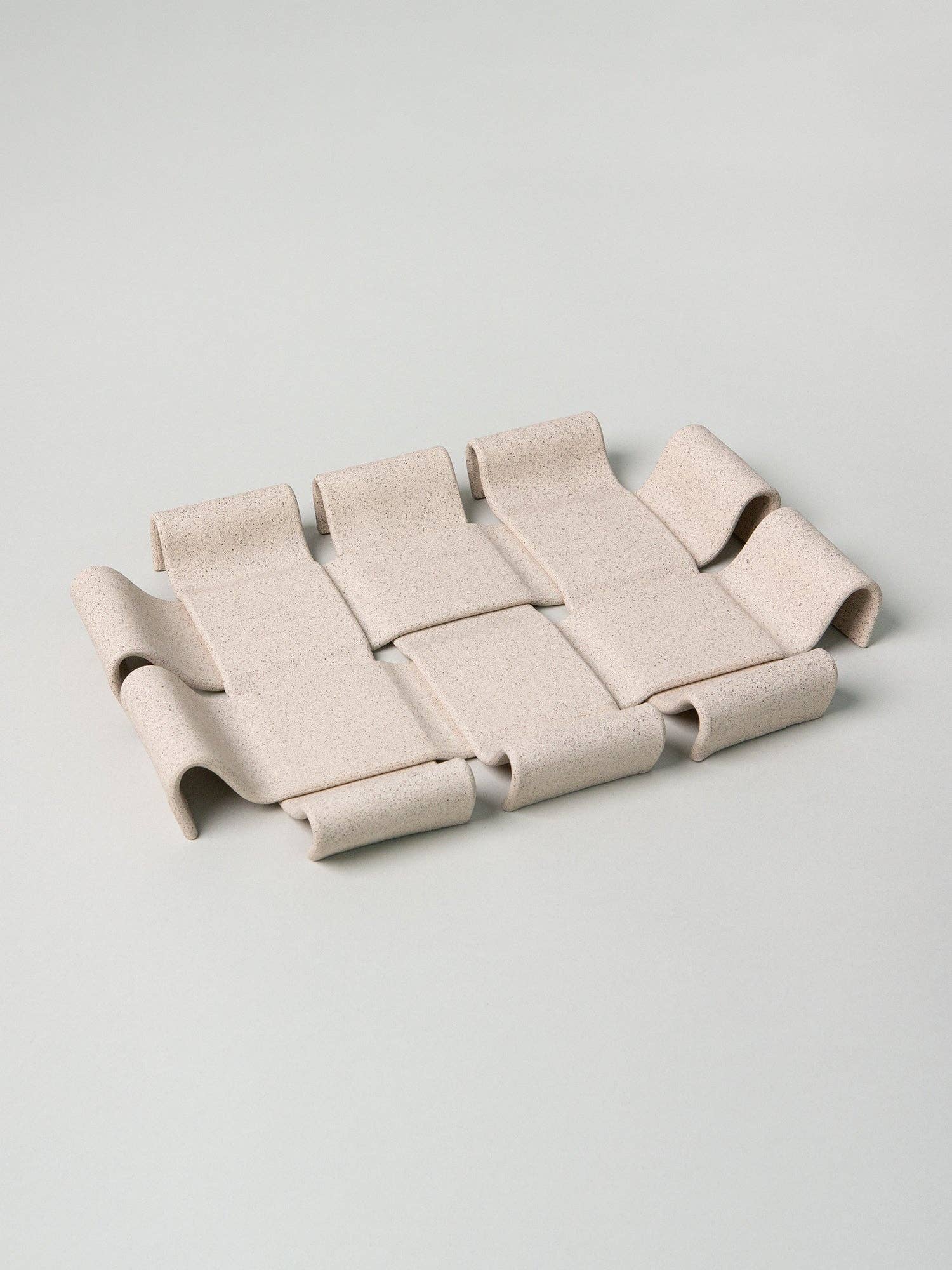 Gala Tray, Sand — front view