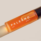 Harmonizing Aromatherapy Oil — bottle label close-up