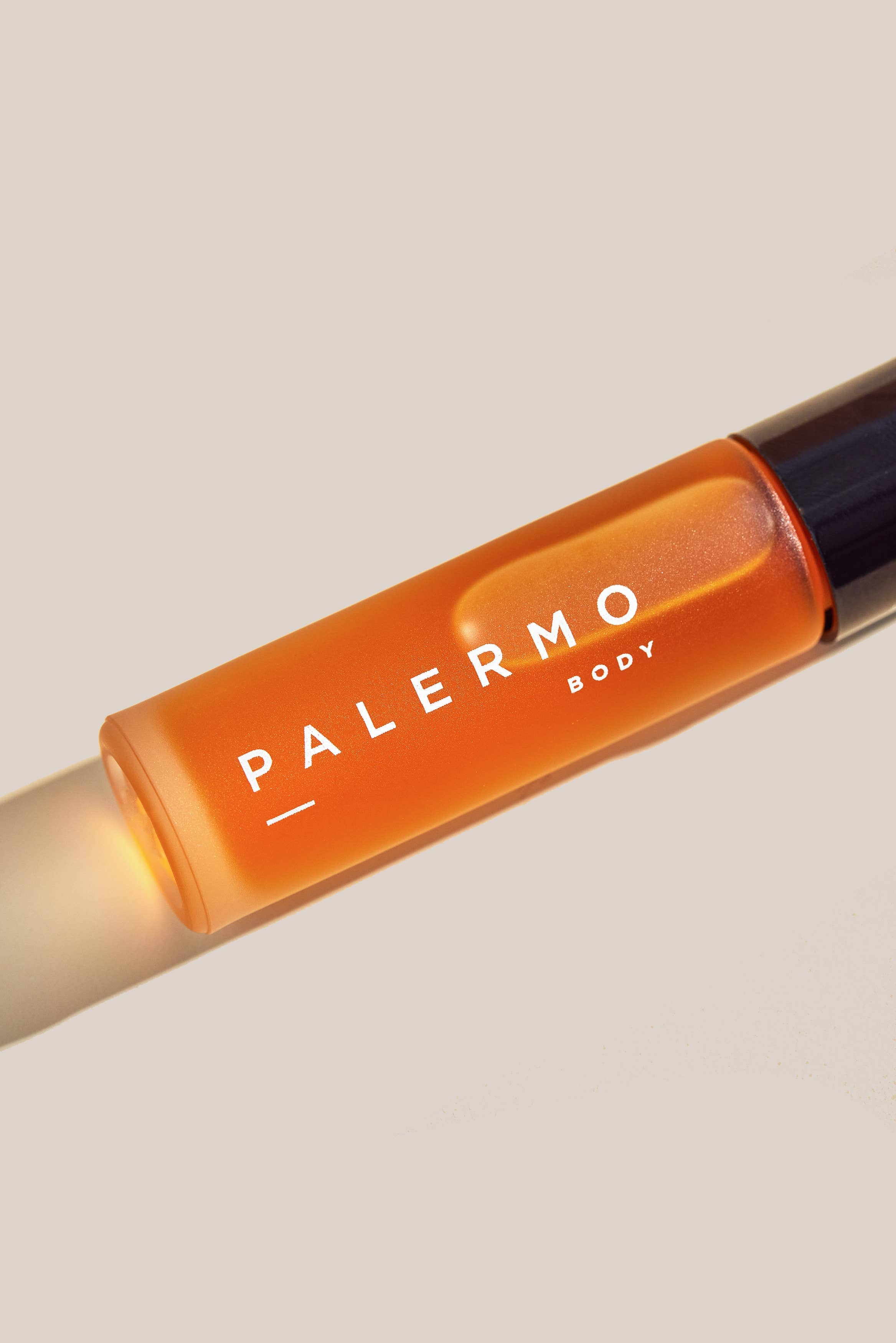 Harmonizing Aromatherapy Oil — bottle label close-up