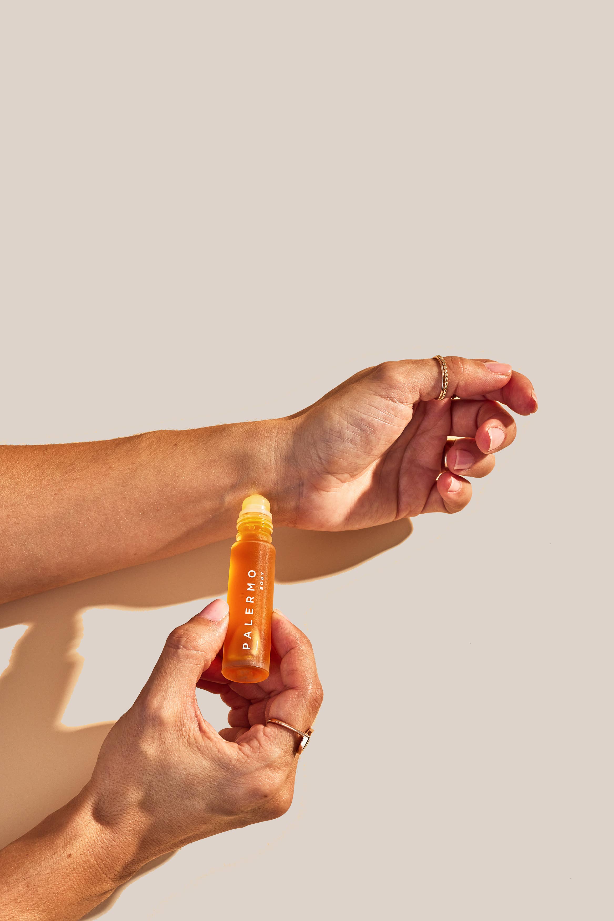 Harmonizing Aromatherapy Oil applied to the wrist