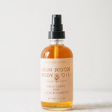 High Noon Body Oil, Palo Santo: Travel Size 2 fl oz — bottle close-up