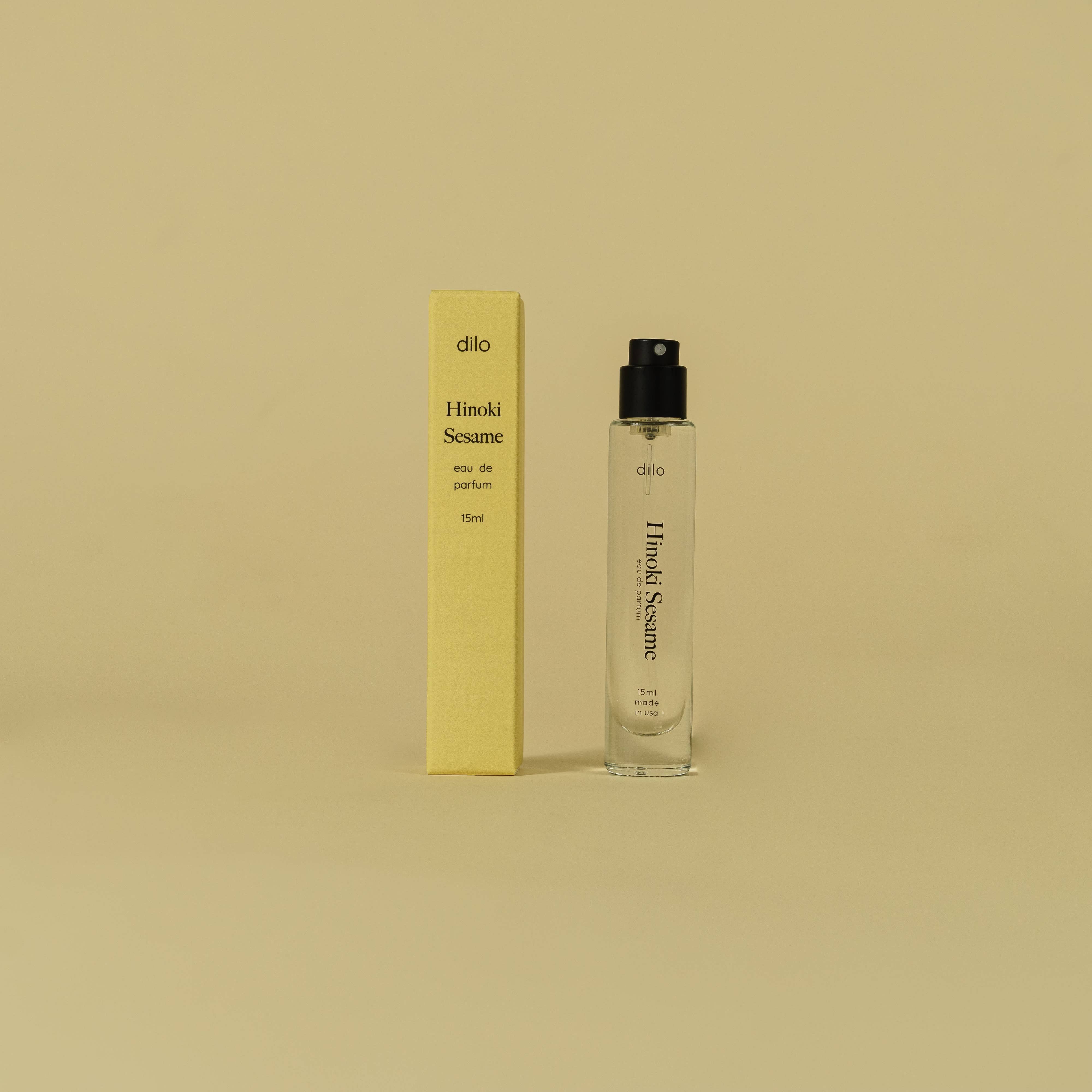 Hinoki Sesame, Eau de Parfum, Travel Sprayer — travel spray and box