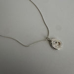 Molten Form Pendant Necklace No. 5, Sterling Silver on a chain