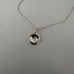 Molten Form Pendant Necklace No. 5, Sterling Silver on a chain