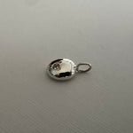 Molten Form Pendant Necklace No. 6, Sterling Silver — pendant detail