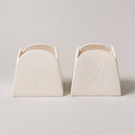 Olto Vase Short, Glacé — two vases side by side
