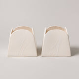 Olto Vase Short, Glacé — two vases side by side