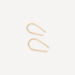 Palmer Arch Threader Earrings shown flat, highlighting their simple gold-filled wire design and approximate 3/4-inch length.