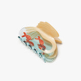 White Swan Hair Claw — angled view