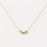 14K Gold Ball Necklace, Add A Bead Necklace, Gold Sphere Pendant, Simple Beaded Choker, Golden Ball Necklace Spherical Necklace, Gift for Her, Sheena Marshall Jewelry, Denver, Colorado
