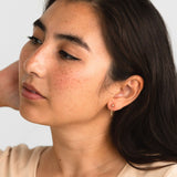 Hudson Stud Earrings, Gold Fill