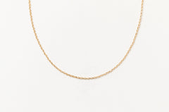 Minimal gold fill necklace with delicate chain - perfect for layering or wearing solo.