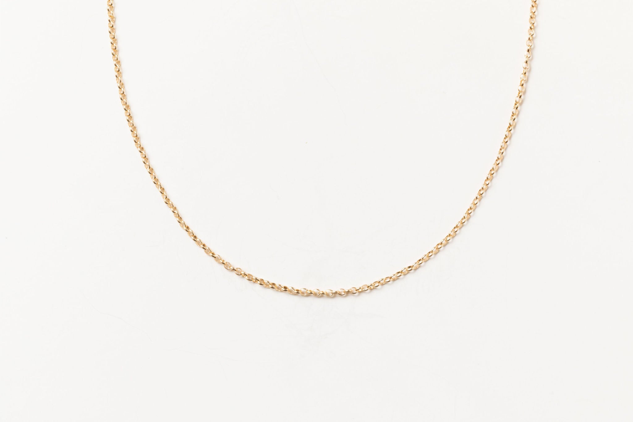 Minimal gold fill necklace with delicate chain - perfect for layering or wearing solo.