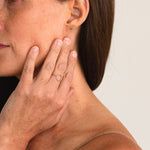 Close-up of the Open Circle Ring being worn, emphasizing its handcrafted simplicity and enduring style.